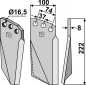 Preview: Rotorzinken 222x100mm, rechts